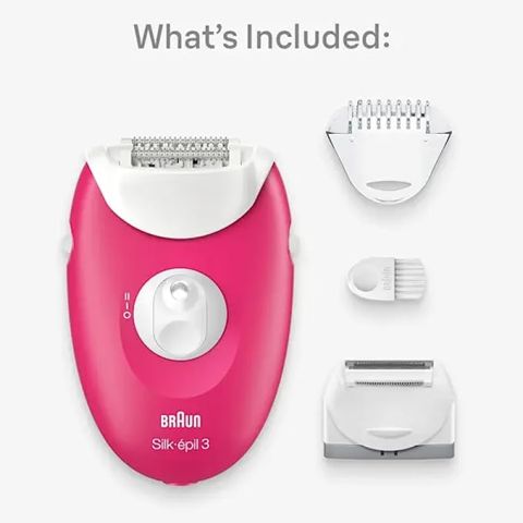 Modyhan Braun SE3-032 Silk Epil3 Epilator Hair Remover - Pink