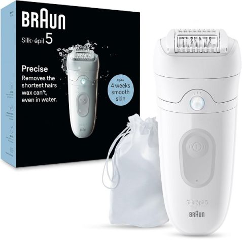 Modyhan Braun SE5-011 Silk-épil 5 Epilator Wet & Dry - White 