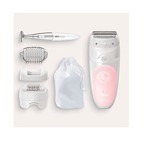 Modyhan Braun Silk epil 5 5-820 Wet & Dry epilator with bikini styler – Pink