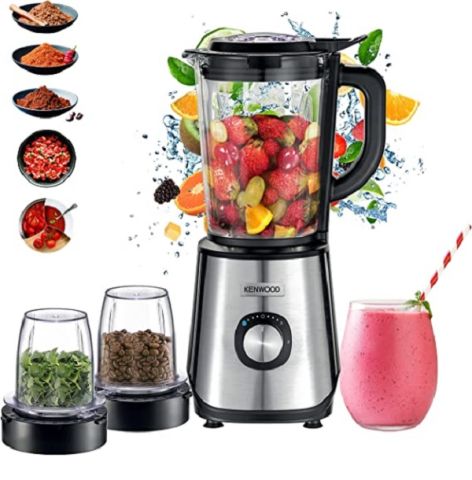 Modyhan Kenwood BLM45.720 Glass Blender 1000 Watt – Black