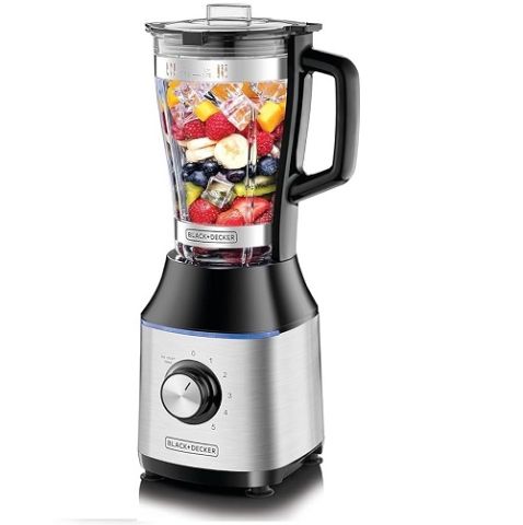 Modyhan Black+Decker BX650G-B5 700 Watt Premium Blender with Glass Jar - Black