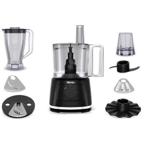 Modyhan Mienta FP141535A Food processor 1000 Watt 28 Functions - Black