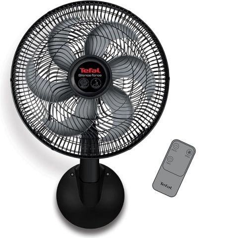 Modyhan Tefal VG4151EE Silence Force Wall Fan With Remote Control 16 Inch - Black 